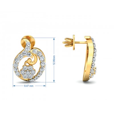Tania Diamond Pendant Set in Gold